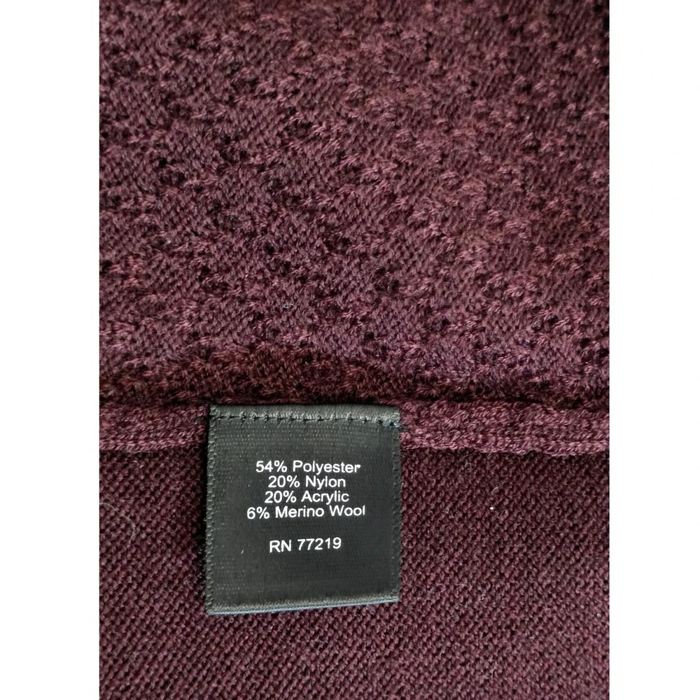 Awearness‎ Kenneth Cole Sweater Mens XL Burgundy NEW Slim Fit Textured Crewneck